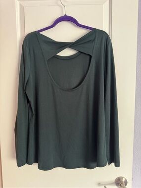 ATHLETA, open back, dark green, unworn